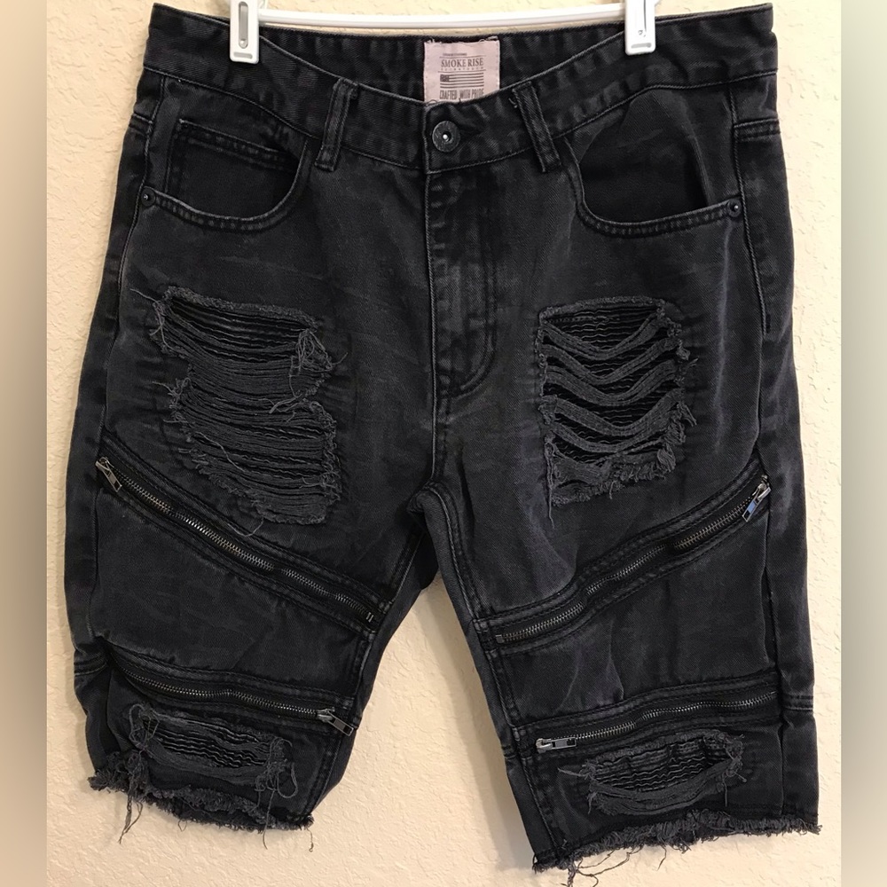Smoke Rise Men’s Distressed Jean Shorts